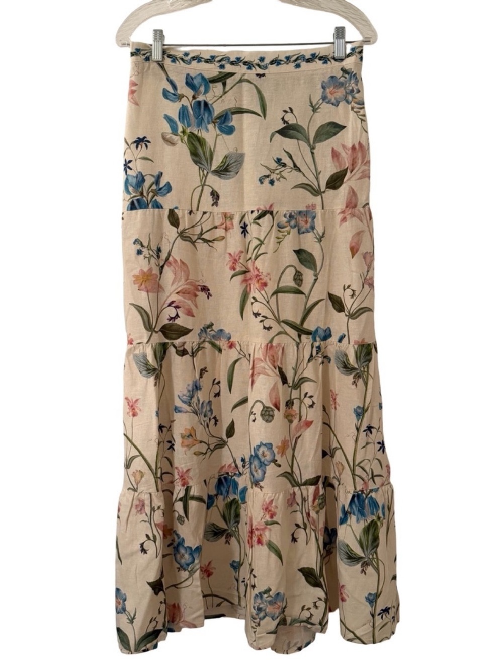 Camila Coelho Floral Embroidered Linen Top & Maxi Skirt Set S NWT - Picture 7 of 12